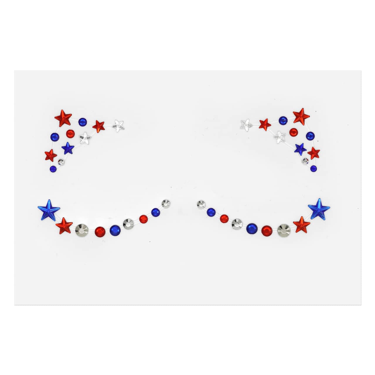 Red, White &#x26; Blue Star Face Decal by Celebrate It&#x2122;